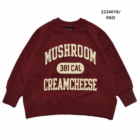 【130~150】★NEEDLEWORKS★柔らか裏毛MUSHROOMトレーナー(2224018j)